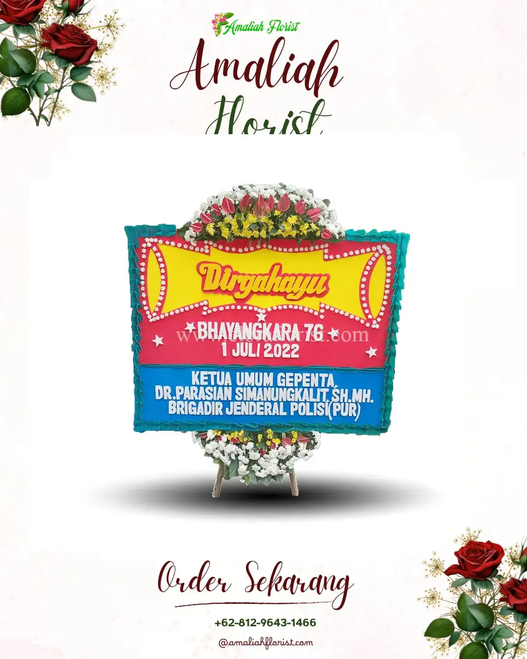 Papan Bunga HUT Ulang Tahun Wirana